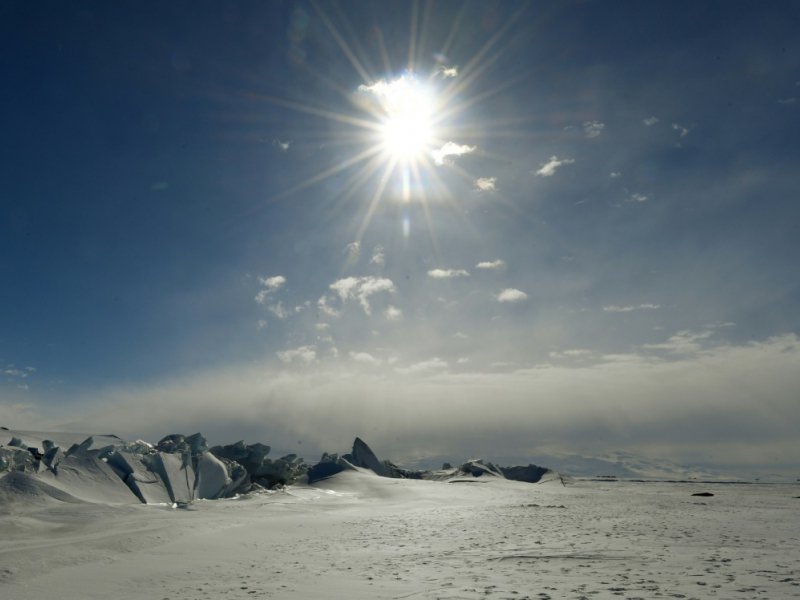 Vue de la base Scott le 12 novembre 2016 en Antarctique - Mark RALSTON [POOL/AFP]