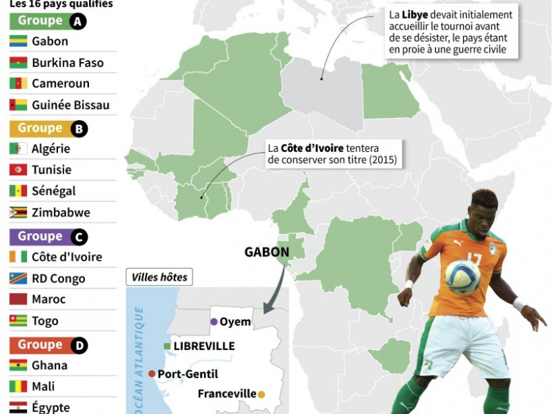 Coupe d'Afrique des Nations 2017: les 16 pays qualifiés - Vincent LEFAI, Kun TIAN, Paz PIZARRO [AFP]