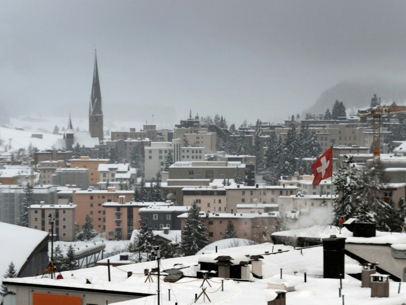 La station de ski  de Davos accueille le traditionnel forum économique mondial. - FABRICE COFFRINI [AFP/Archives]