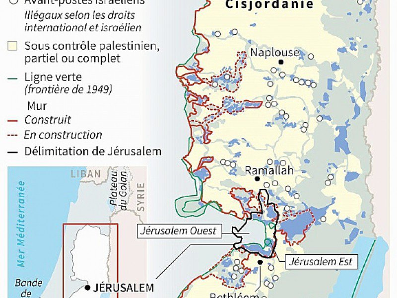 Les colonies israéliennes en Cisjordanie - Kun TIAN, Gillian HANDYSIDE [AFP]