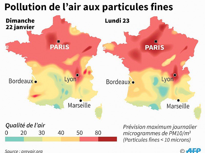 Pollution de l'air aux particules fines PM10 - Vincent LEFAI, Kun TIAN [AFP]