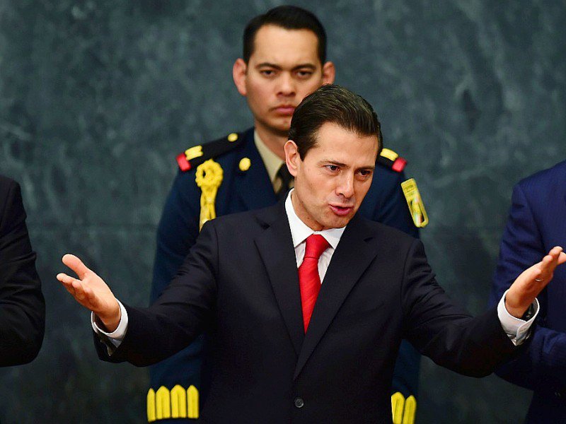 Le président mexicain Enrique Peña Nieto, le 23 janvier 2017 à Mexico - Ronaldo SCHEMIDT [AFP]