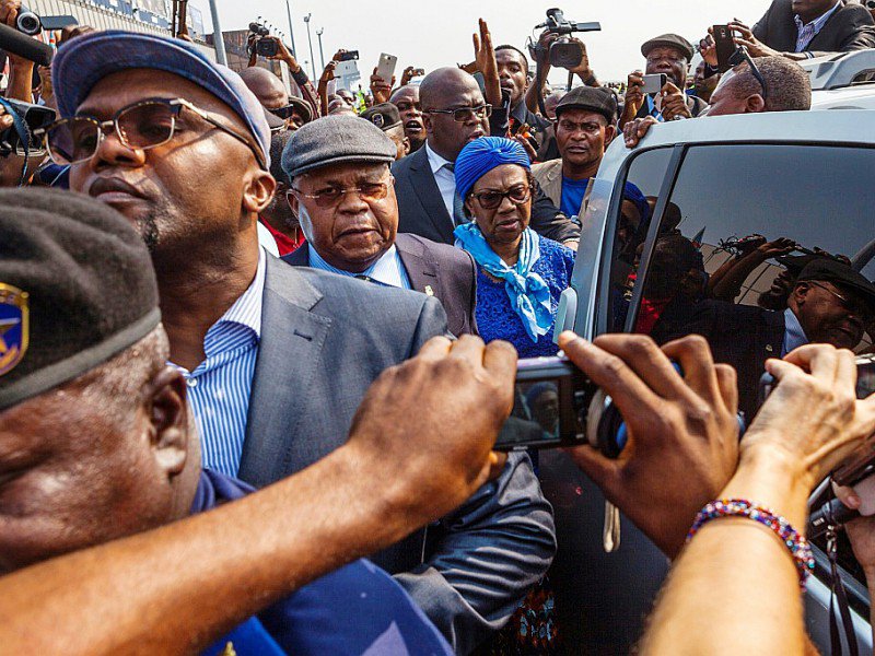 Étienne Tshisekedi, opposant historique en République démocratique du Congo (RDC), à Kinshasa, le 27 juillet 2016 - Eduardo Soteras [AFP/Archives]