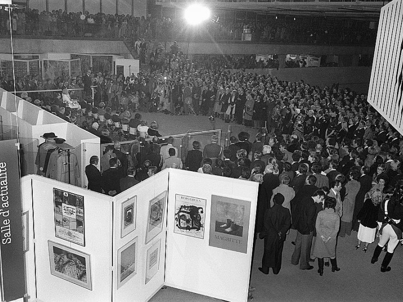 L'inauguration du centre Pompidou le 31 janvier 1977 à Paris - - [AFP/Archives]