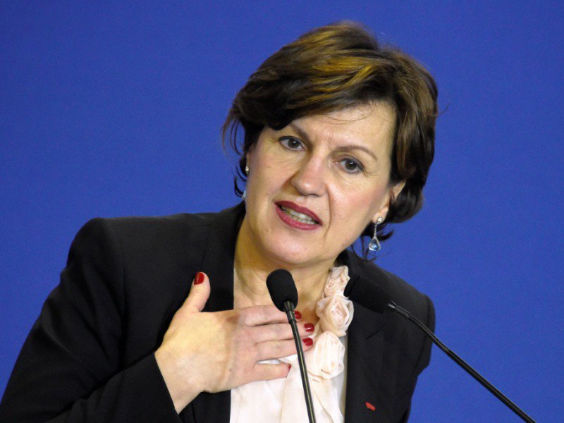 La députée-maire filloniste de Morteau, Annie Genevard à Paris le 11 mars 2015 - DOMINIQUE FAGET [AFP/Archives]