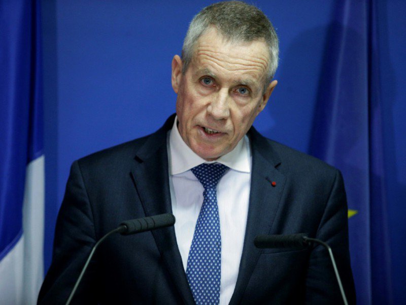 Le procureur Francois Molins lors d'un point de presse sur l'attaque au Louvre, le 3 février 2017 à Paris - GEOFFROY VAN DER HASSELT [AFP]