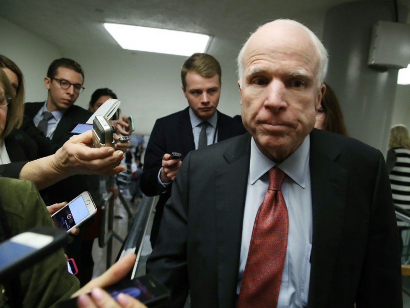 Le sénateur John McCain, le 31 janvier 2017 à Washington - MARK WILSON [GETTY IMAGES NORTH AMERICA/AFP/Archives]