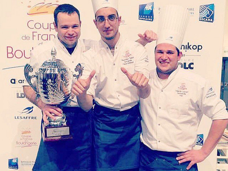 Valentin Levrard, Damien Dedun et Maximilien Tetard, meilleurs boulangers de France au Sirha de Lyon - DR