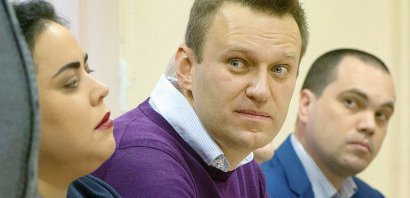 l'activiste anticorruption Alexei Navalny  au tribunal de Kirov, le 5 décembre 2016 - Sergey BROVKO [AFP/Archives]