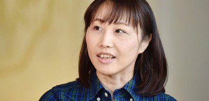Natsuko Asaki, productrice de jeux de la série "ikeman"  chez Cybird, à Tokyo, le 6 février 2017 - Kazuhiro NOGI [AFP]