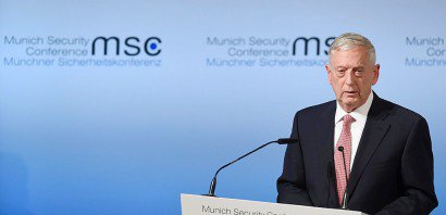 Le secrétaire d'Etat à la Défense Jim Mattis, le 17 février 2017 à Munich - Christof STACHE [AFP]