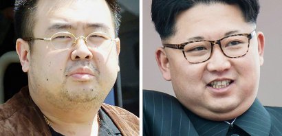 Kim Jong-Nam (G), le 4 mai 2001, et Kim Jong-Un (D), le 10 mai 2016 - Toshifumi KITAMURA, Ed JONES [AFP/Archives]