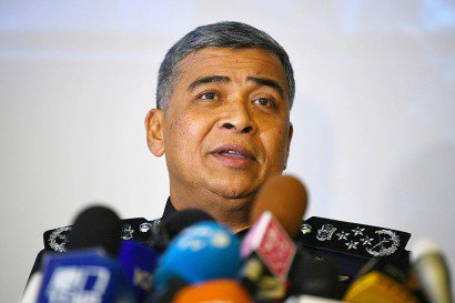Le chef de la police nationale malaisienne, Khalid Abu Bakar, en conférence de presse à Kuala Lumpur, le 22 février 2017 - Manan VATSYAYANA [AFP]