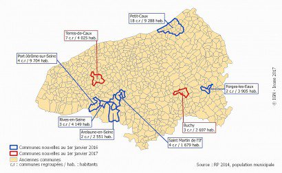 Les communes nouvelles de Seine-Maritime. - Insee