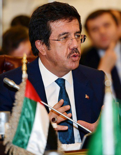 Le ministre turc de l'Economie Nihat Zybekci, le 13 octobre 2016 à Ryad - FAYEZ NURELDINE [AFP/Archives]