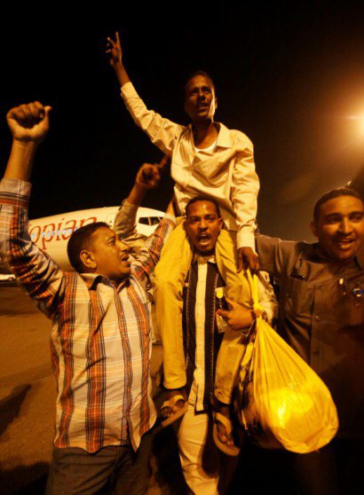 Un prisonnier de guerre soudanais libéré, le 5 mars 2017 à Khartoum - ASHRAF SHAZLY [AFP]