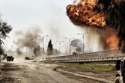 Combats à Mossoul, en Irak, le 5 mars 2017 - ARIS MESSINIS [AFP]