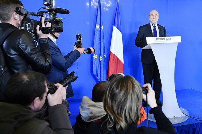 Alain Juppé le 6 mars 2017 à Bordeaux - MEHDI FEDOUACH [AFP]