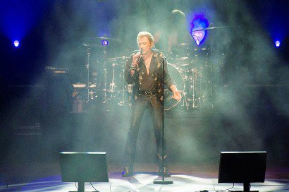 Johnny Hallyday en concert le 29 avril 2016 à Noumea - Fred Payet [AFP/Archives]