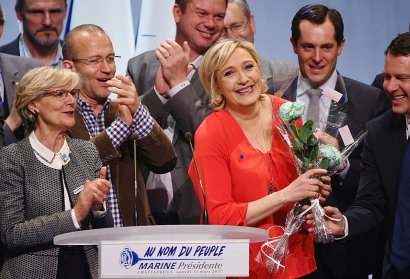 Marine Le Pen le 11 mars  2017 à Deols - GUILLAUME SOUVANT [AFP]