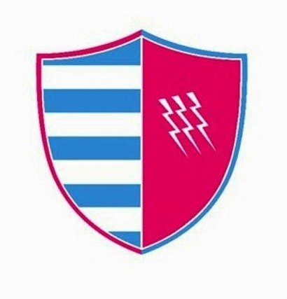 Un logo utilisé pour l'annonce du projet de fusion du Racing 92 (partie gauche) et du Stade Français (partie droite), le 13 mars 2017 - [Racing 92/Stade Français/AFP]