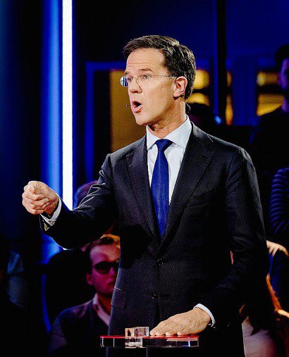 Le Premier ministre néerlandais Mark Rutte le 14 mars 2017 - Robin van Lonkhuijsen [POOL/AFP]