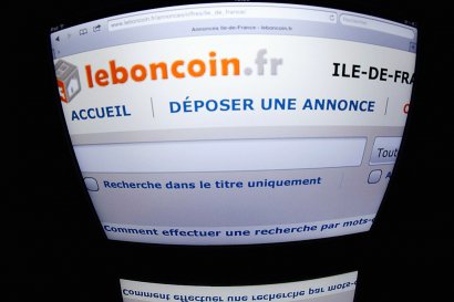Le site leboncoin.fr sur l'écran d'une tablette le 21 décembre 2012 à Paris - LIONEL BONAVENTURE [AFP/Archives]