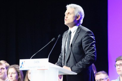 Joël Bruneau, le maire de Caen a inauguré la soirée. - Maxence Gorréguès