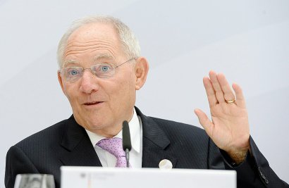 Le ministre des Finances allemand Wolfgang Schaüble lors de la réunion de ses homologues du G20 à Baden-Baden le 17 mars 2017 - Franziska Kraufmann [dpa/AFP]
