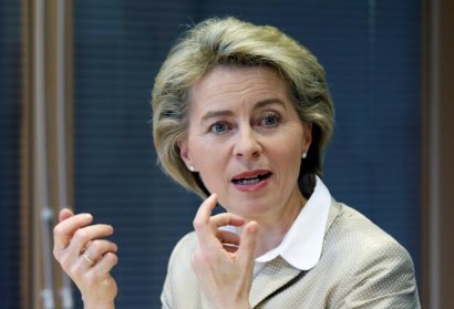 La ministre allemande de la Défense, Ursula von der Leyen, le 14 mars à Berlin - David GANNON [AFP]