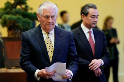Le secrétaire d'Etat américain Rex Tillerson à Pékin, le 18 mars 2017 - Lintao Zhang [POOL/AFP/Archives]