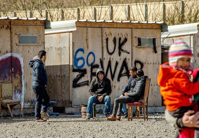 La Linière, camp de réfugiés à Grande-Synthe dans la nord de la France, le 21 mars 2017 - PHILIPPE HUGUEN [AFP]