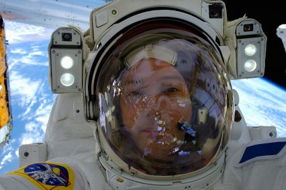Thomas Pesquet le 24 février 2017 à bord de de la Station spatiale internationale (ISS) - Thomas PESQUET [ESA/NASA/AFP]