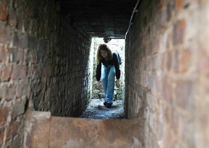 Le tunnel de la villa de Zabinski où des Juifs avait été cachés pendant la guerre, le 3 mars 2017 - Janek SKARZYNSKI [AFP]