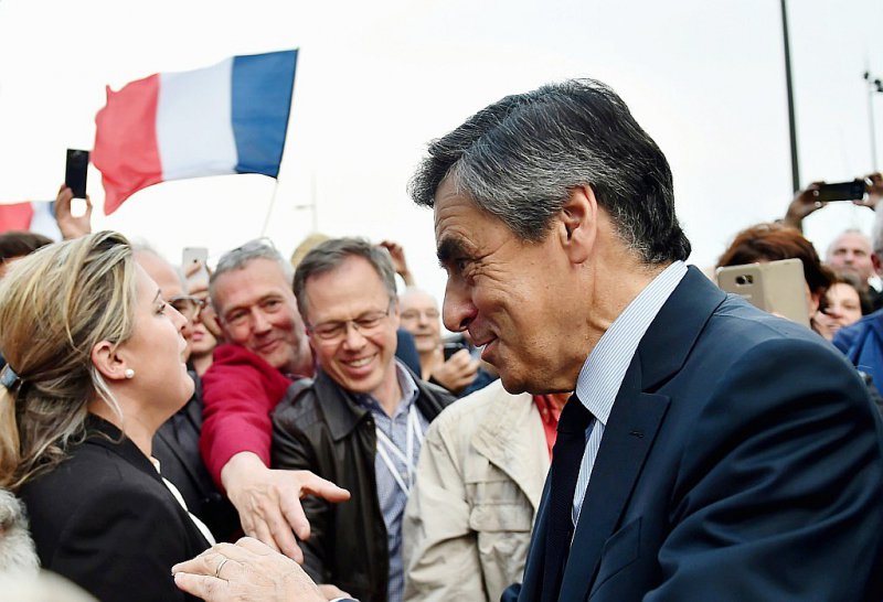 François Fillon rencontre ses sympathisants à Quimper le 30 mars 2017 - JEAN-FRANCOIS MONIER [AFP]