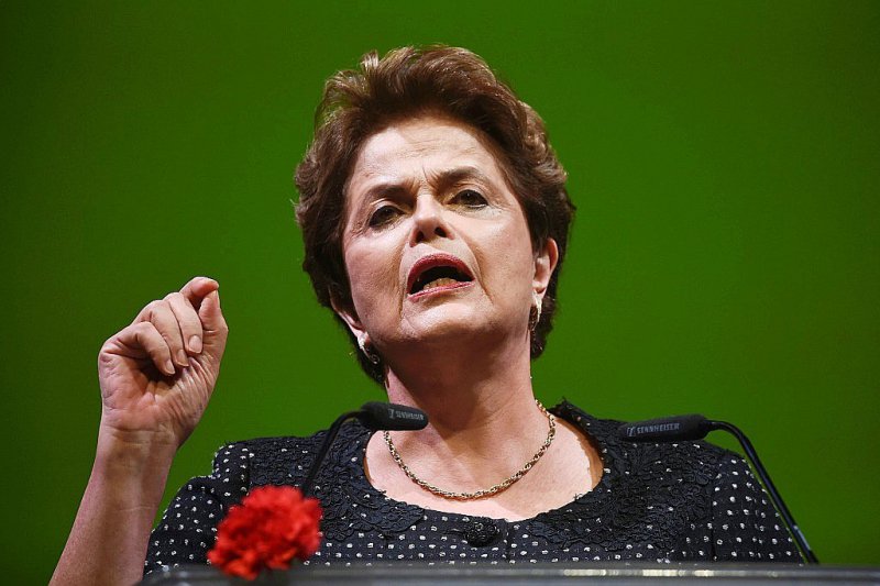 Dilma Roussef, le 15 mars 2017, à Lisbonne - PATRICIA DE MELO MOREIRA [AFP/Archives]