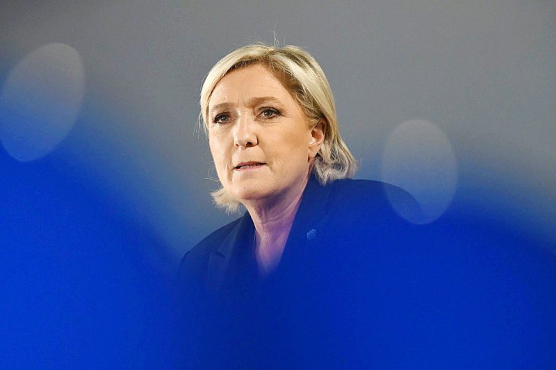 Marine Le Pen à La Bazoche-Gouet, le 3 avril 2017 - JEAN-FRANCOIS MONIER [AFP]