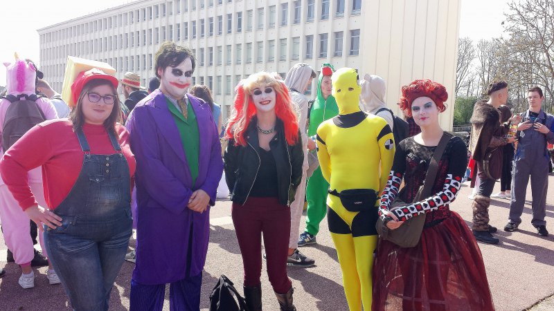Joker et ses amis. Carnaval étudiant de Caen 2017. - Margaux ROUSSET