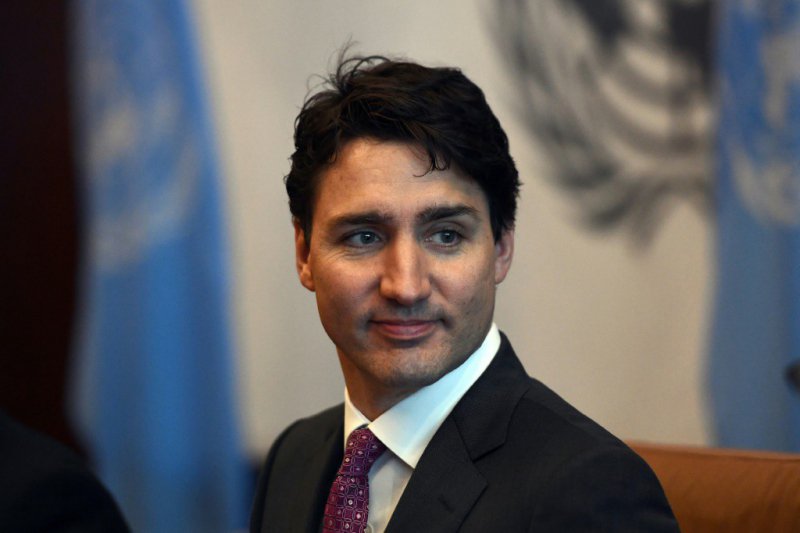 Le premier ministre canadien Justin Trudeau, photographié le 6 avril 2017 à New York, est attendu dimanche à Vimy - Jewel SAMAD [AFP/Archives]