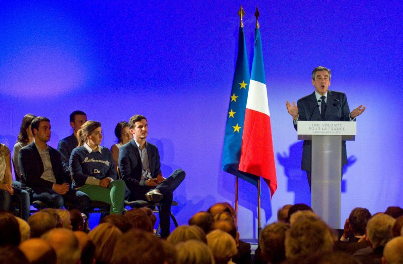Francois Fillon, lors d'un meeting à Cournon-d'Auvergne, le 7 avril 2017 - Thierry Zoccolan [AFP]
