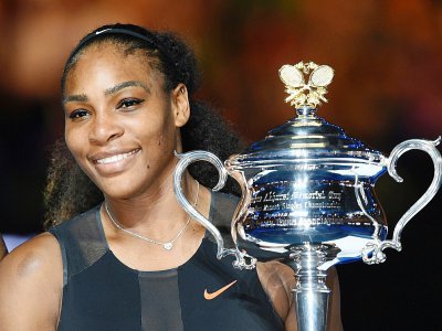 La championne américaine de tennis Serena Williams, le 28 janvier 2017 à Melbourne - PAUL CROCK [AFP/Archives]