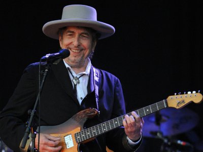 Le musicien américain Bob Dylan, le 22 juillet 2012 à Carhaix-Plouguer en Bretagne - Fred TANNEAU [AFP/Archives]