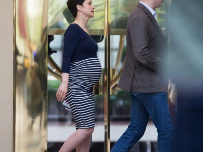 Codirigeante de l'AfD, Frauke Petry, enceinte de son cinquième enfant, et son mari Marcus Pretzell, à Cologne le 21 avril 2017 - Rolf Vennenbernd [dpa/AFP]