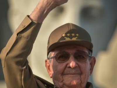 Le président cubain Raul Castro, le 1er mai 2017 à La Havane - ADALBERTO ROQUE [AFP]
