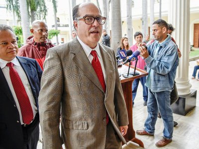 Le président de l'Assemblée nationale, Julio Borges, le 2 mai 2017 à Caracas - JUAN BARRETO [AFP]