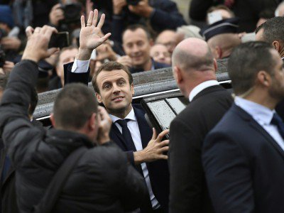 Emmanuel Macron le 7 mai 2017 au Touquet - Eric FEFERBERG [AFP]