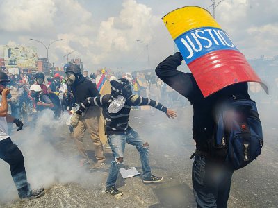 Manifestation à Caracas le 10 mai 2017 - JUAN BARRETO [AFP]