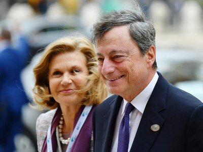 Le président de la Banque centrale européenne (BCE), Mario Draghi arrive au sommet du G7, le 11 mai 2017 à Bari, en Italie - Alberto PIZZOLI [AFP]