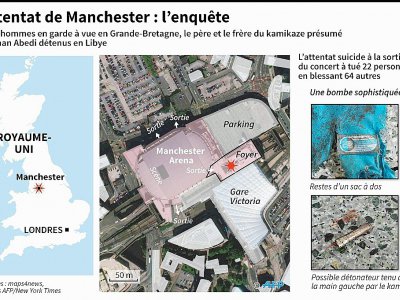 Attentat de Manchester : l'enquête - Jean Michel CORNU [AFP]