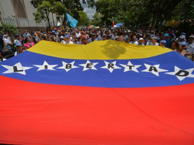 Manifestation de l'opposition à Caracas, au Venezuela, le 3 juin 2017 - LUIS ROBAYO [AFP]